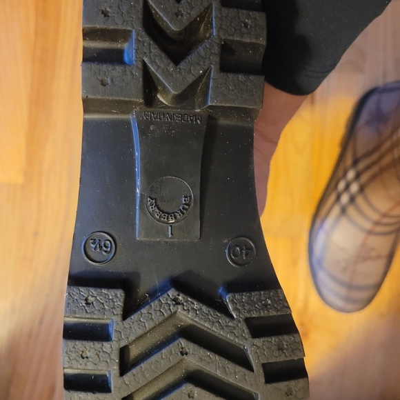 Chic Plaid Knee-High Rain Boots - Picture 5 of 8